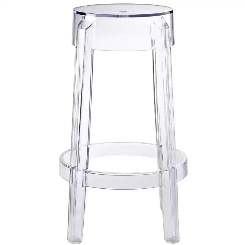 Taburete Transparente sin Respaldo de Altura de Mostrador – Asientos para 1 persona