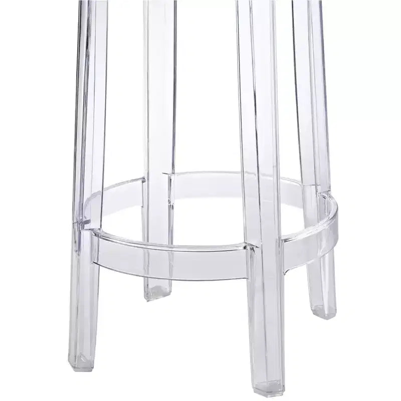 Taburete Transparente sin Respaldo de Altura de Mostrador – Asientos para 1 persona