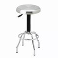 Stainless Steel Top Pneumatic Work Adjustable Height Barstool Silver - Seville Classics: NSF Certified, Chrome-Plated Base