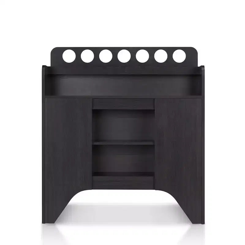 Belfi Wine Cabinet Espresso - HOGARES: Por dentro y por fuera: Aparador de cocina, Almacenamiento de licores, Estante para 7 botellas