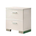 April 2 Drawer Nightstand White with USB Charging Station - HOMES: Inside + Out