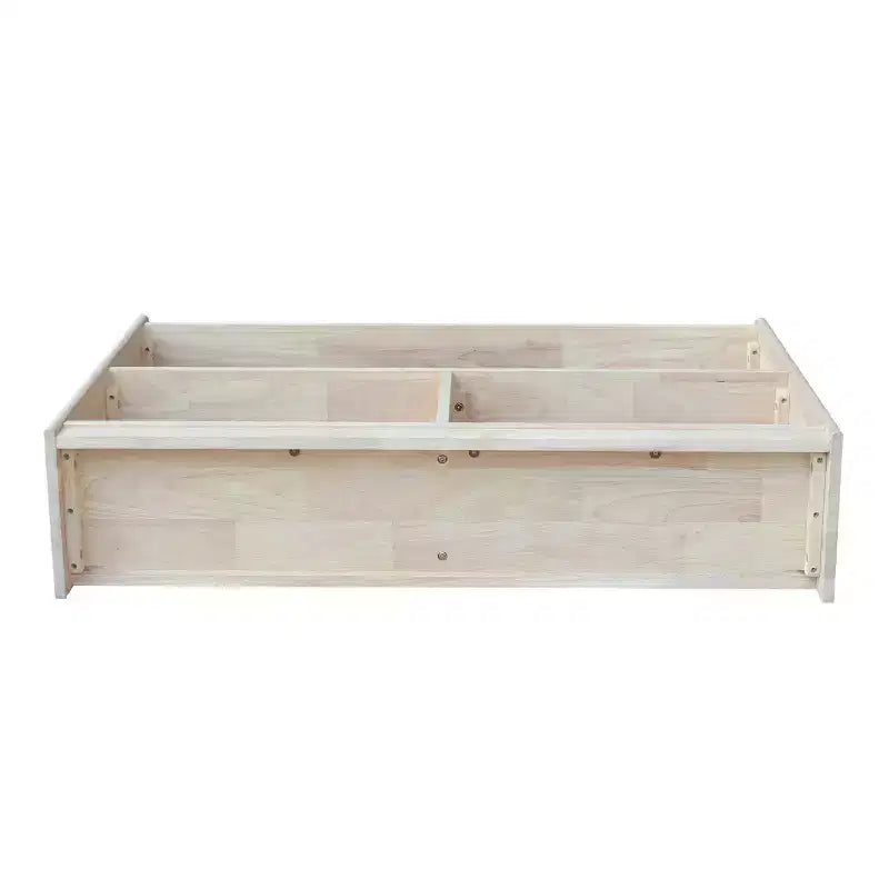 Estantería de 4 niveles de madera sin acabado