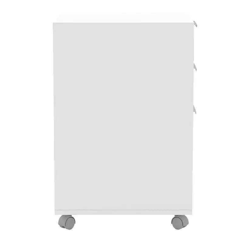 Archivador vertical moderno blanco de 3 cajones para 1 persona
