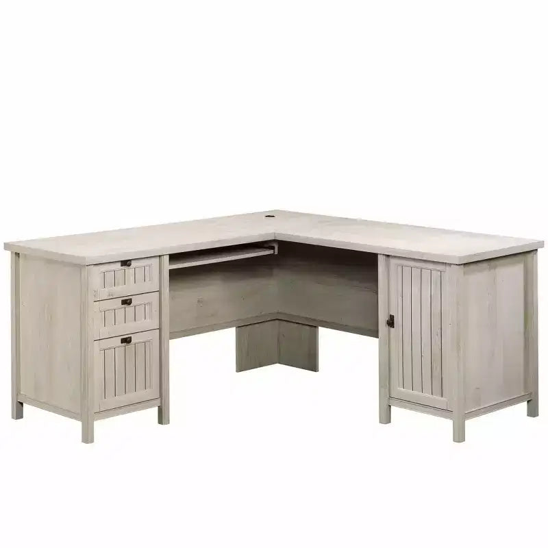 Costa L Desk Chalked Chestnut - Sauder