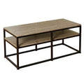 Buylateral Piazza Contemporary Coffee Table Black/Natural