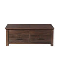 Dex Lift Top Coffee Table Walnut Brown - Picket House Furnishings: Storage, Rustic Finish, Trunk Style