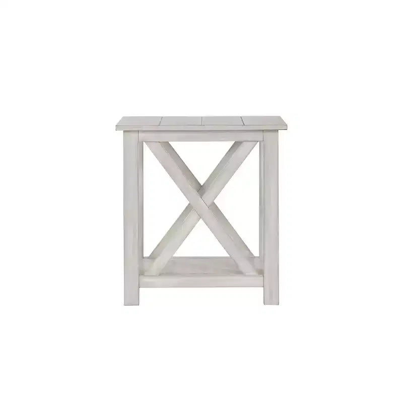 Mesa auxiliar cuadrada Off-White – Uso único
