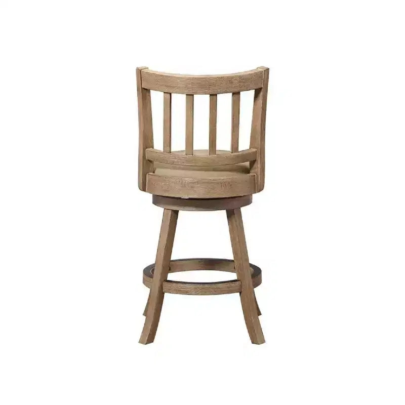 Taburete de barra tapizado color marfil/avena de 24 pulgadas, para 1 persona