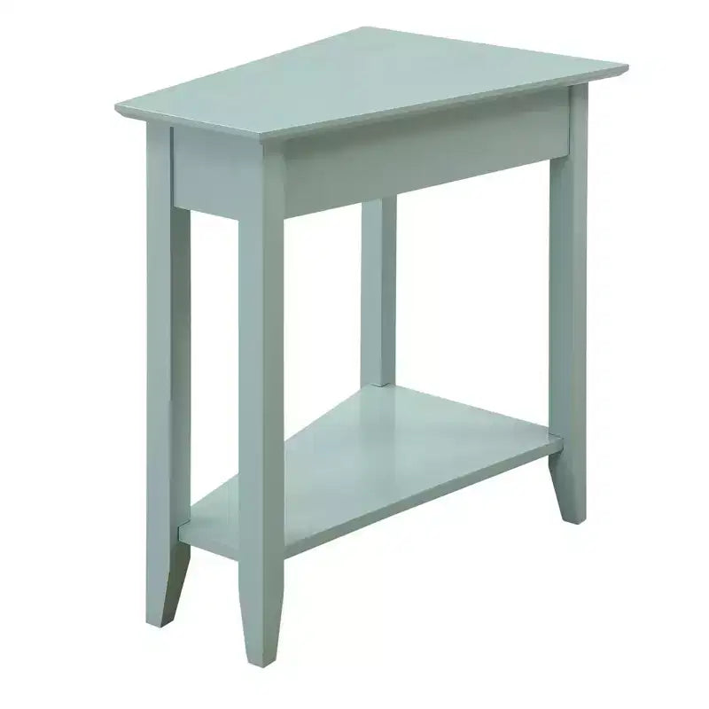 Breighton Home Harper Triangle End Table with Shelf
