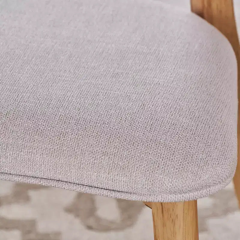 Sillas de comedor tapizadas de mediados de siglo (Juego de 2) - Gris oscuro / Té verde / Beige / Menta