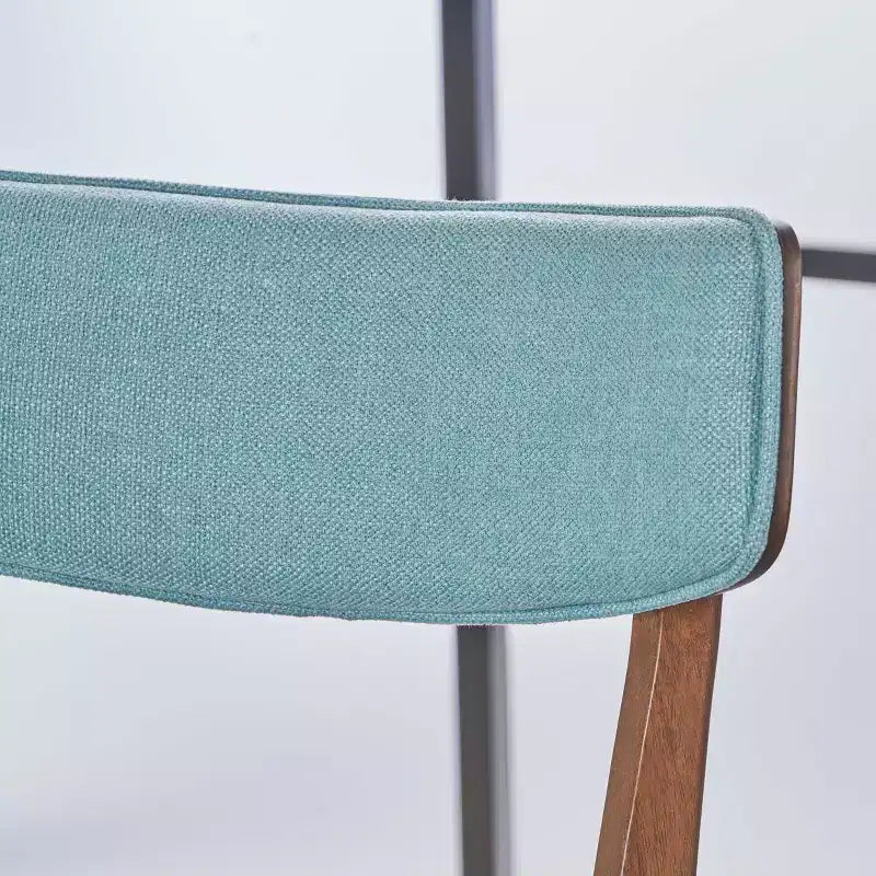 Sillas de comedor tapizadas de mediados de siglo (Juego de 2) - Gris oscuro / Té verde / Beige / Menta