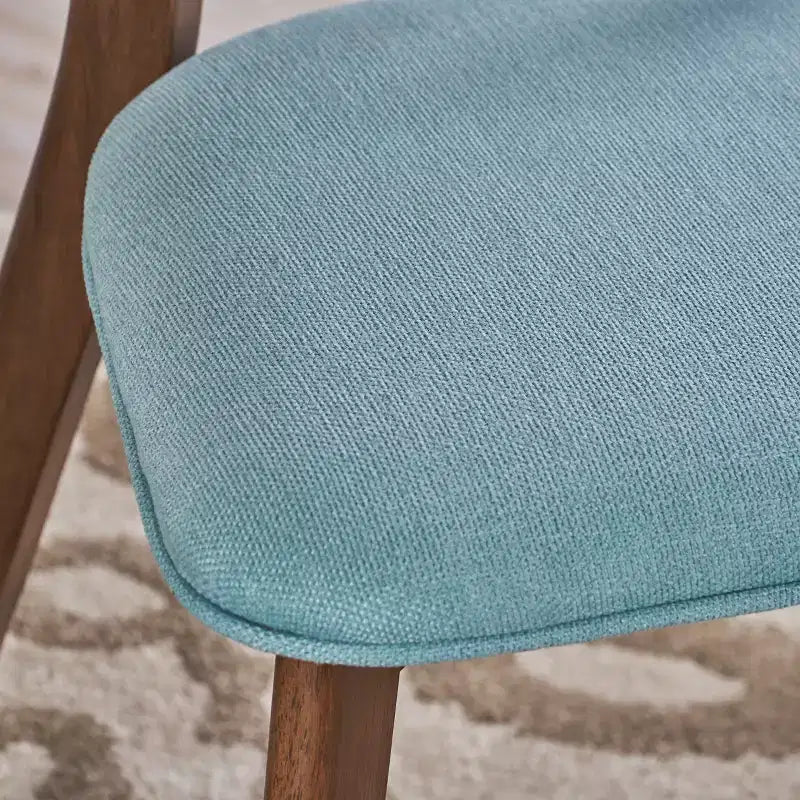 Sillas de comedor tapizadas de mediados de siglo (Juego de 2) - Gris oscuro / Té verde / Beige / Menta