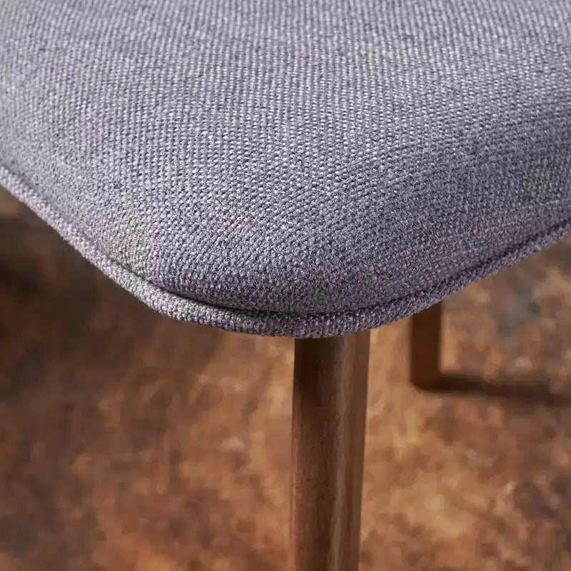 Sillas de comedor tapizadas de mediados de siglo (Juego de 2) - Gris oscuro / Té verde / Beige / Menta