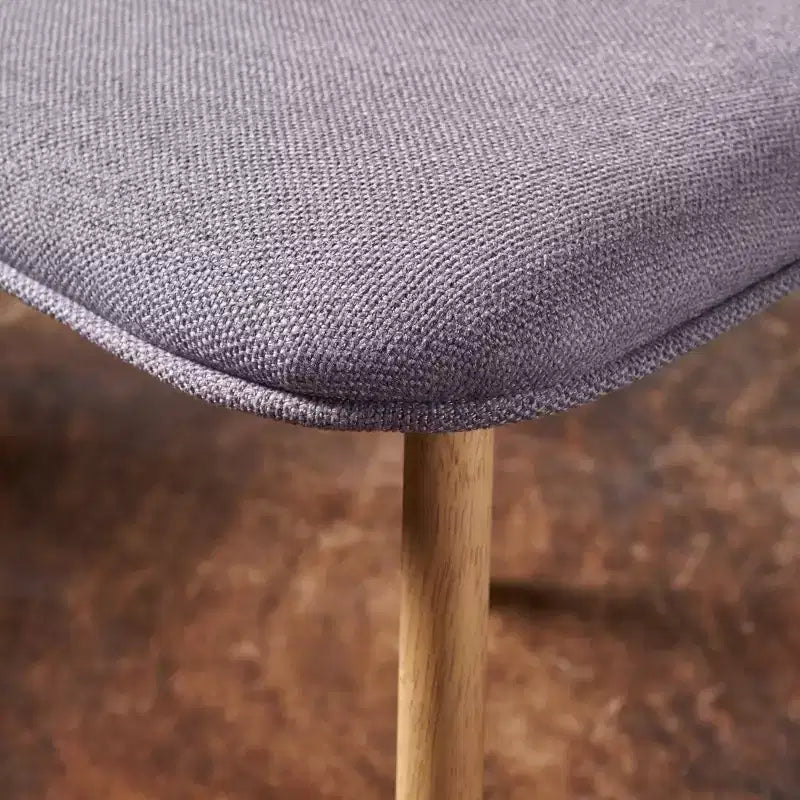 Sillas de comedor tapizadas de mediados de siglo (Juego de 2) - Gris oscuro / Té verde / Beige / Menta