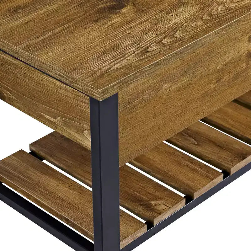 Banco de almacenamiento de 48" con zapatero – Madera de granero / Lavado gris / Nogal oscuro, Capacidad para 2 personas