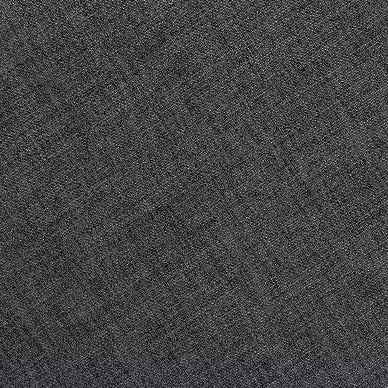 Otomana redonda tapizada gris / gris claro – Asientos para 1