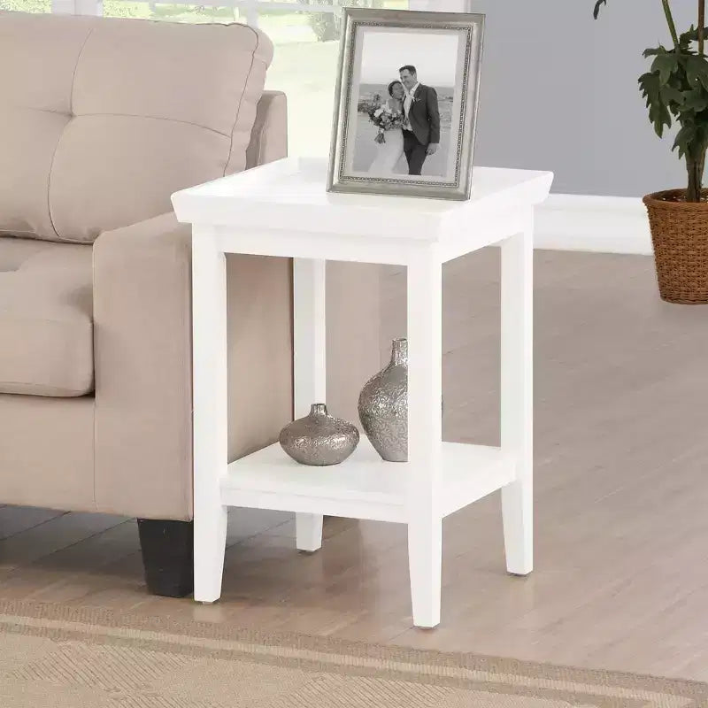 Mesa auxiliar – Negro / Espresso / Blanco