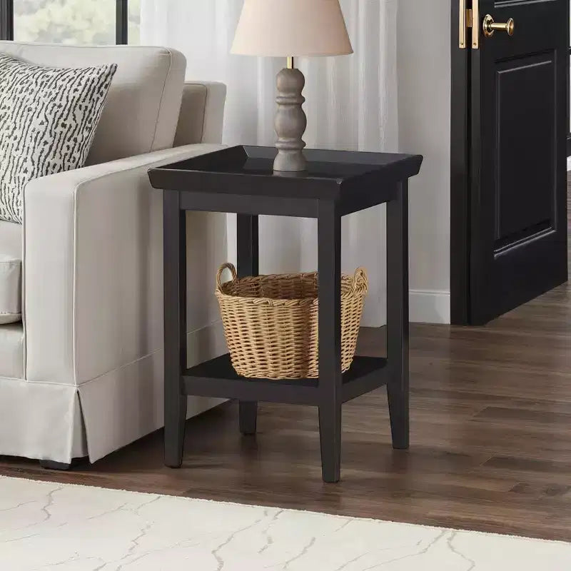 Mesa auxiliar – Negro / Espresso / Blanco