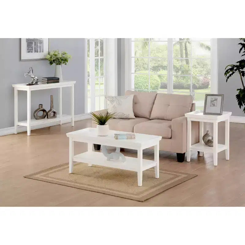 Mesa auxiliar – Negro / Espresso / Blanco