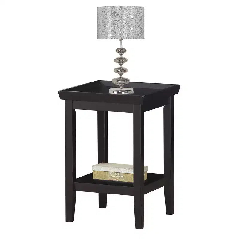Mesa auxiliar – Negro / Espresso / Blanco
