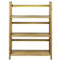 38 Folding 3 Tier Bookshelf Stackable - Flora Home