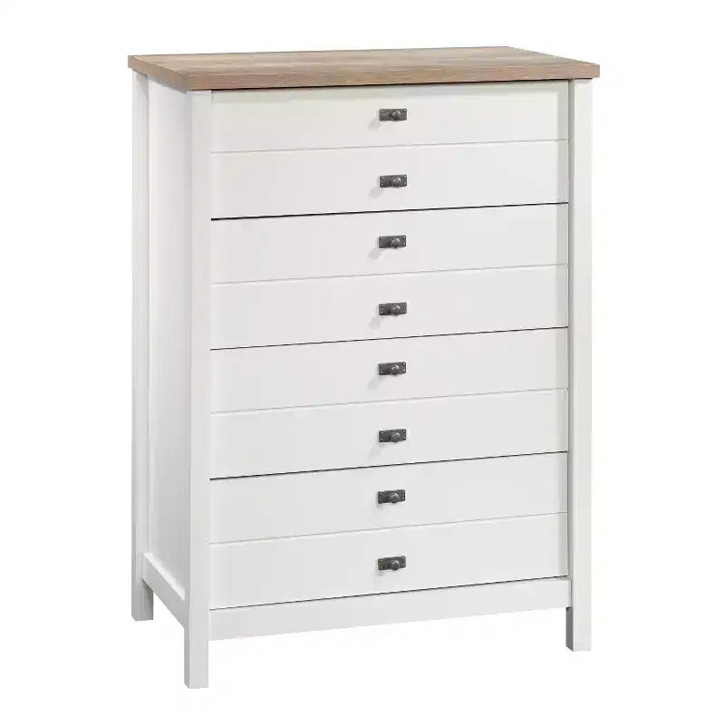 Cómoda blanca de 4 cajones